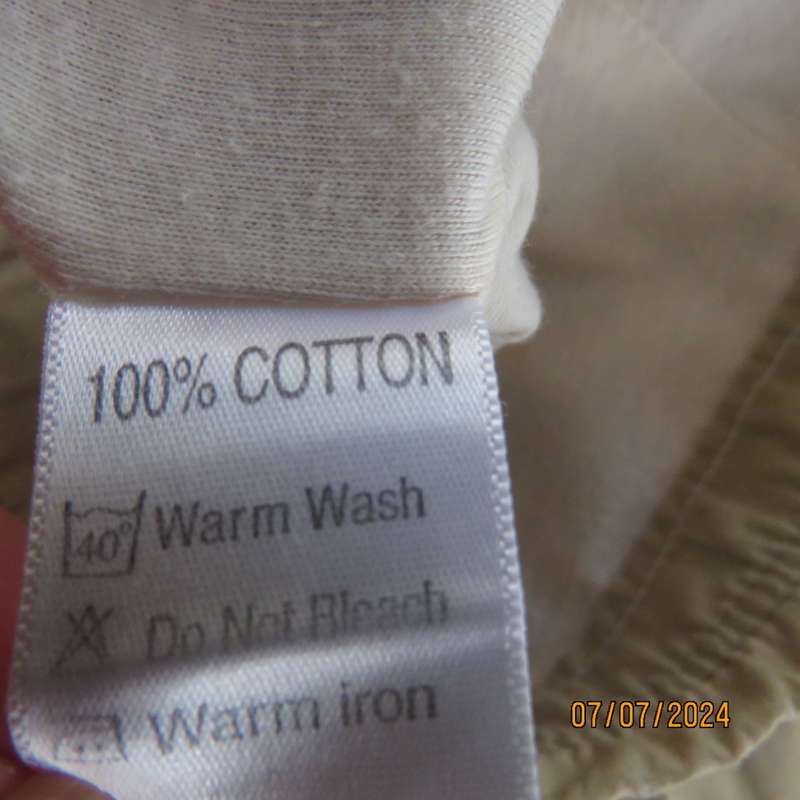 Fabulous wheat colour PENNY C casual cotton pants size 42.  With drawstring waist.Pockets. As new.