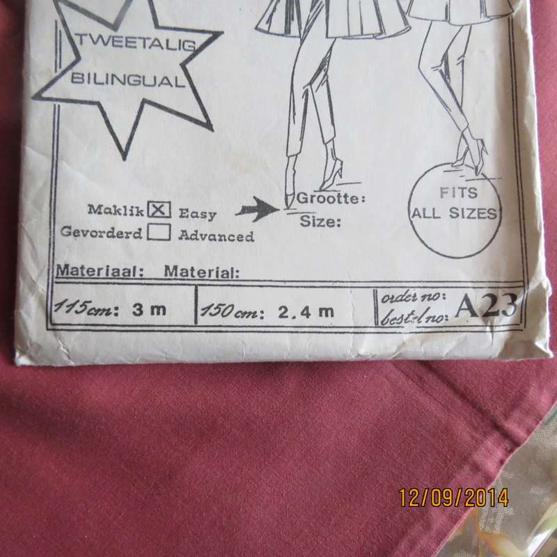 Sewing pattern for amazing wide jacket to fit all by MARINIQUE. A23. As. new condition.