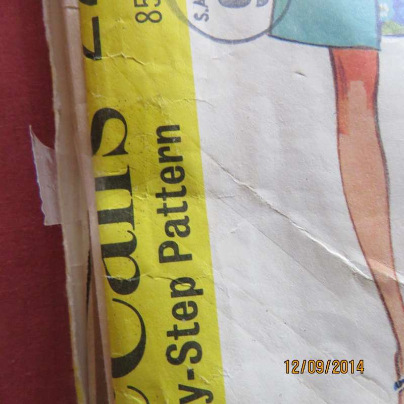 Sewing pattern by McCALLS sizes 34 to 42 for dress and sleeveless coat. Used but complete.