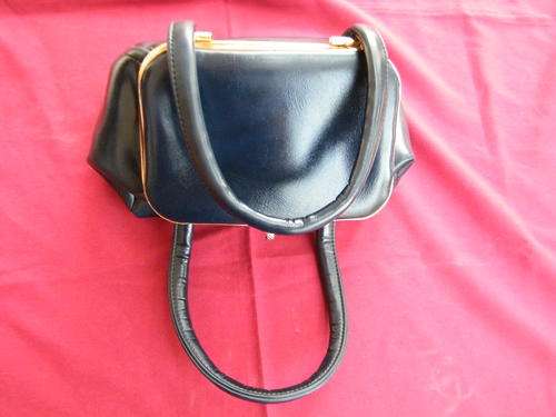 Navy Box Type Handbag in good condition