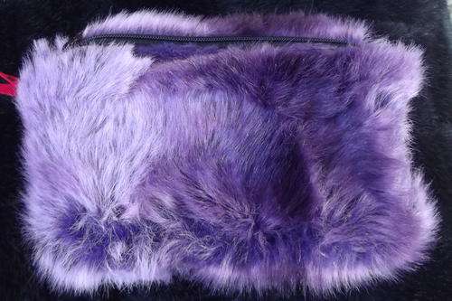 Small Fluffy Purple Casual Party Bag