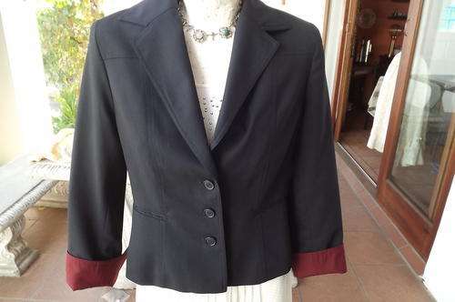 Black Wool Blend Jacket in size 36 - Bentex Clothing by Nada