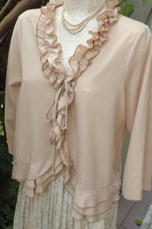 Beige Viscose Blouse in size 16/40