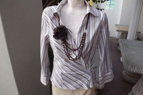 Fashionable Splash Crossover Top in size 36.