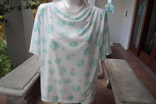 Real Vintage Soft Nylon Floral Top in 38/40