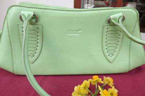 Lime Green Essee Handbag made in China - 15x36cm - 3 zips for secure storage