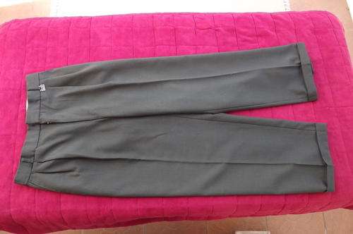 Men's Dark Trousers by Danie Gerber in 55% Trevira & 45% Wool in size 36/92cm - in good condition