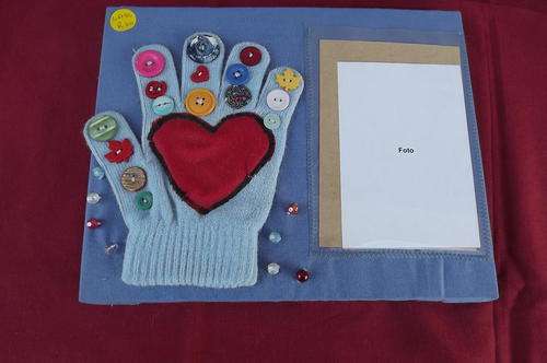 Board with Photo Frame - craftwork - 21x27cm