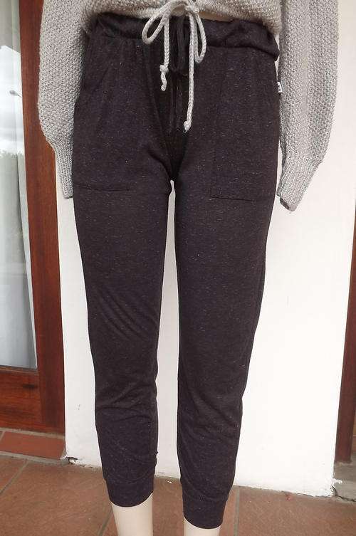 Brown Mottled Poly & Linen Pants from Red to fit size 28 to 30 - very good condition