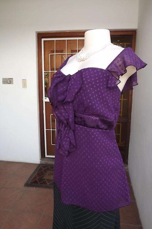 Dark Purple Oasis Top by Foschini in size 16/40 - As new