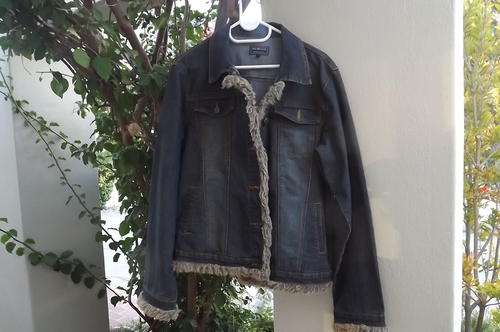 Denim Jacket by Cool Jeans in size XL - Chest 110cm - Jacket as new but Faux Fur a bit tattered