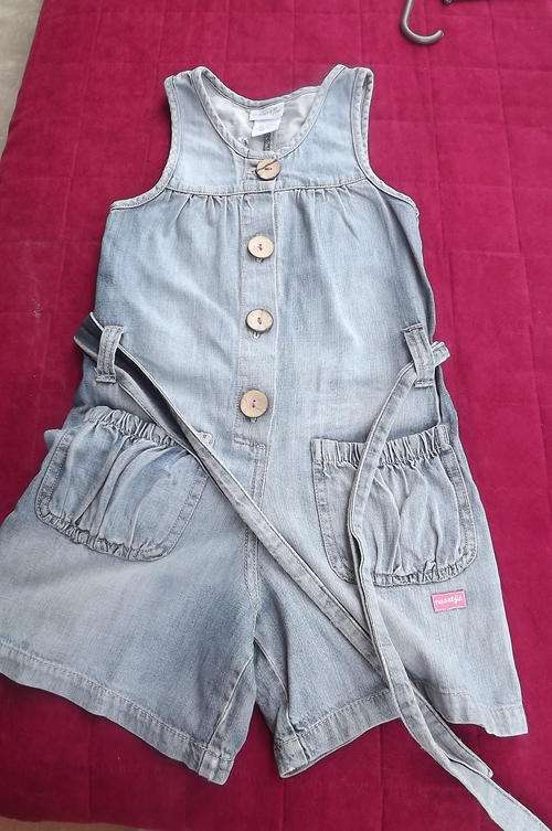 Naartjie Girls Body Suit in denim for 6 yr old girl in 100% Cotton-used a lot but still in good cond