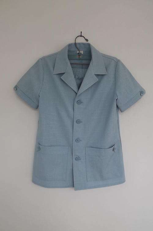 Light Blue Safari Suit for 8-9 yr old boy by Sevous - Identical to Dad's! - as new