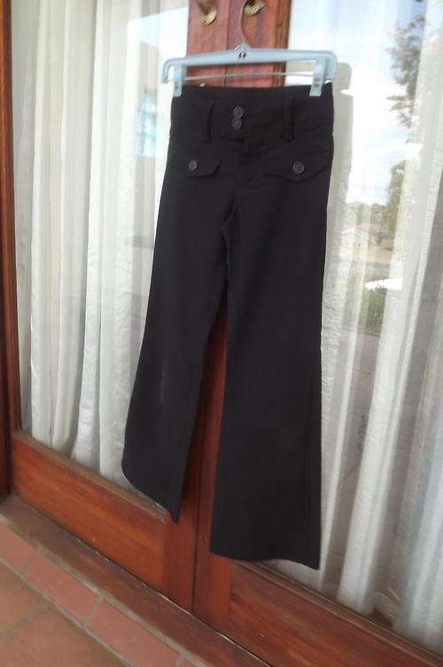 Black Boot Leg Pants for 9-10yr old girl - 80% Rayon, 15% Rayon & Spandex - good condition