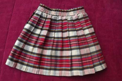 Tartan Check Pleated Skirt for 2 yr old - fair condition