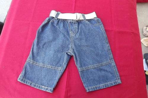Denim Pants for Boy 18-24mnths old - elasticated middle with belt - good condition