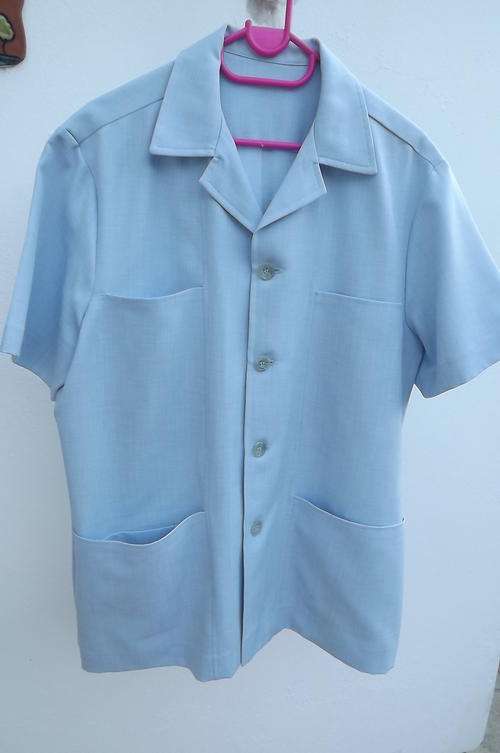 Light Blue Safari Suit Jacket by Vella in size 102cm - as new condition