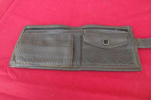 Brown Genuine Leather Men's Wallet in good condition - soft feel - 9x11cm