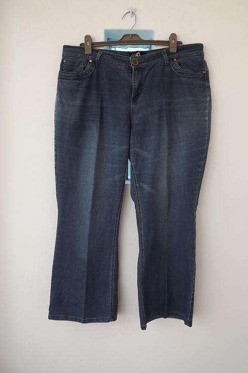 Ladies Used Denim Jeans by EXT Denim in size 20/44 - 70% Cotton, 28% Polyester & 2% Spandex