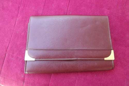 Brown Vintage Clutch Bag by Cameo - outside 100%, inside normal usage - 18x25cm