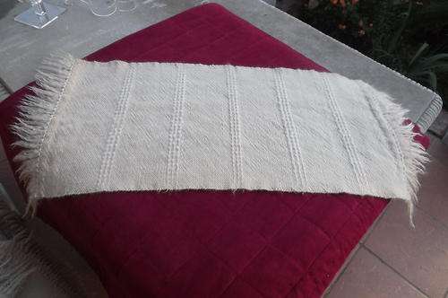 Runner in Mohair with Fringed Sides - 35x82cm - good condition
