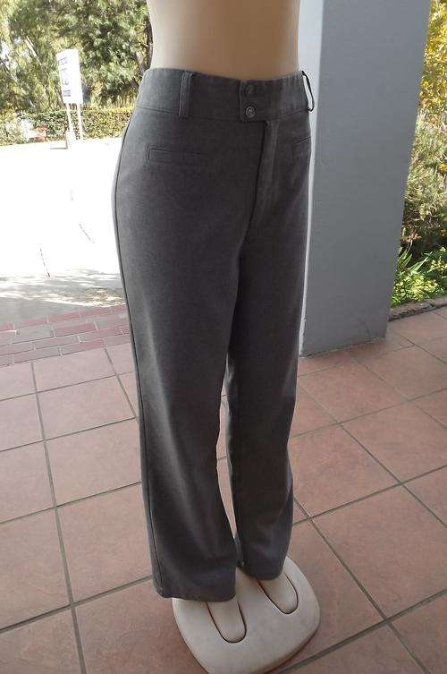 Light brown classic high waisted wash&wear polyester ladies pants size 38/14 by Foshini.Straight leg