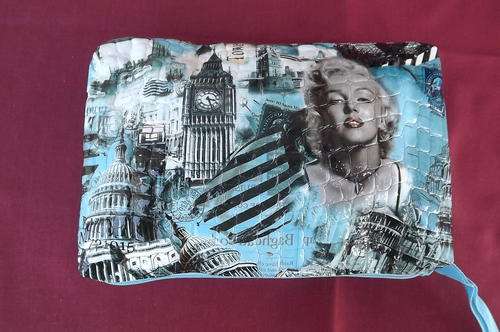 Marilyn Monroe plastic zipped bag 14.5 x 20.5 cm.New condition - never used