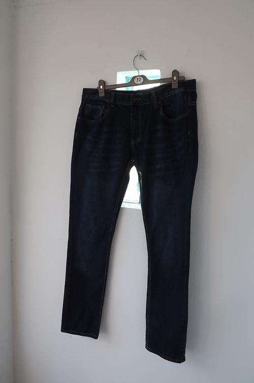 Handsome dark blue skinny leg denim men's jeans by Network size 38/9cm.90%Cotton 10%Polyeste