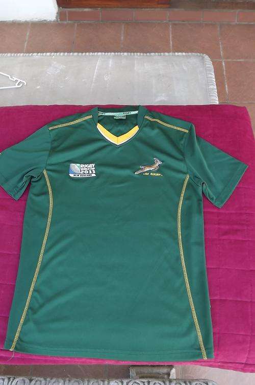 Green Rugby World Cup 2011 New Zealand T-shirt size Small by Rugby Originals.100% Polyester.New cond