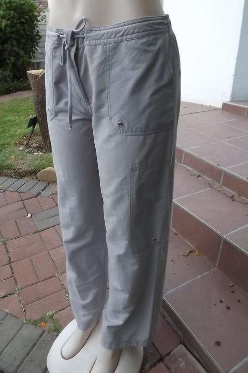 OBR casual pants in light grey polyester. Draw string waist. Size 36/12. Light weight.Good condition