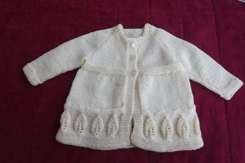 Cute vanilla colour baby jacket for newborn baby.New item