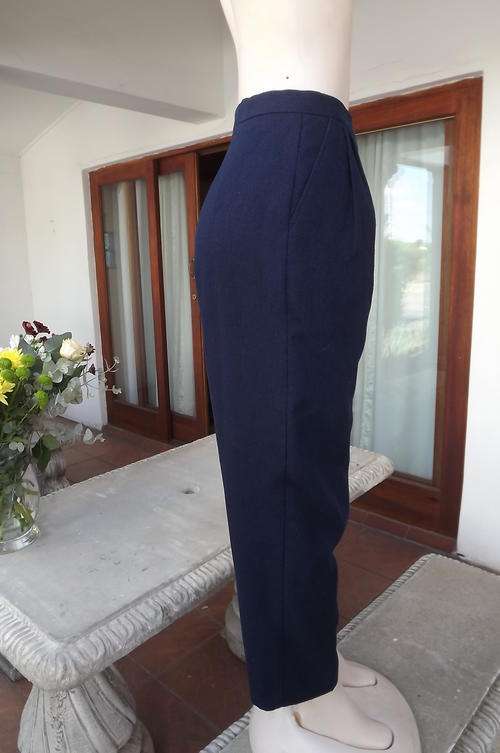 Stunning navy warm winters lined pants by Lily.Size 34/10.No stretch.Side pockets.Pleats on front