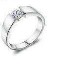 Cyrstal Diamond Sterling Silver Ring