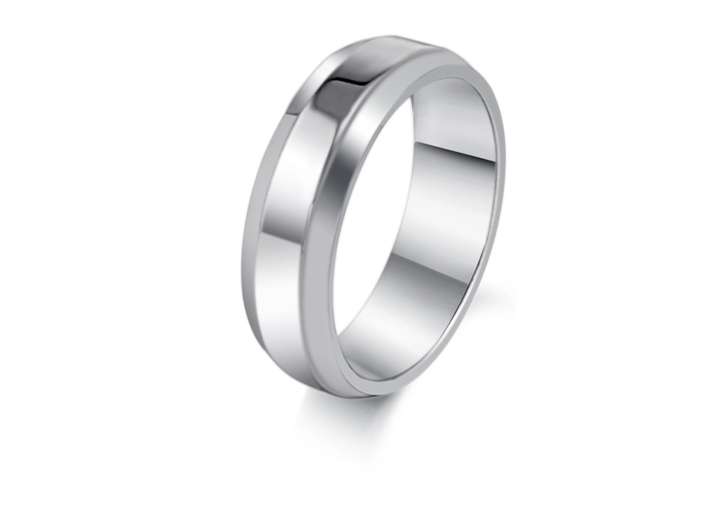 STAINLESS STEEL WEDDING RING SIZE 9