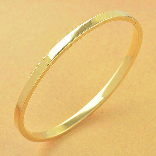 9K Yellow Gold Filled Womens Bangle