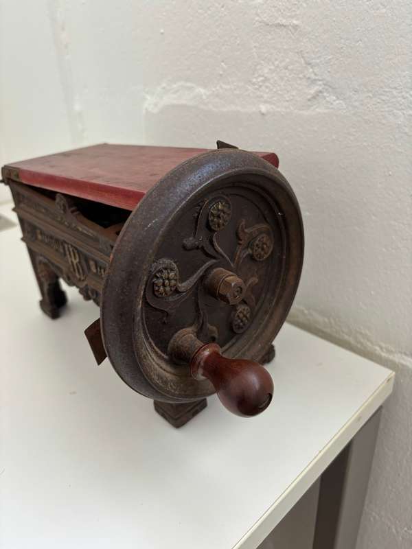 Victorian German Mechanical Cast Iron Tobacco Cutter