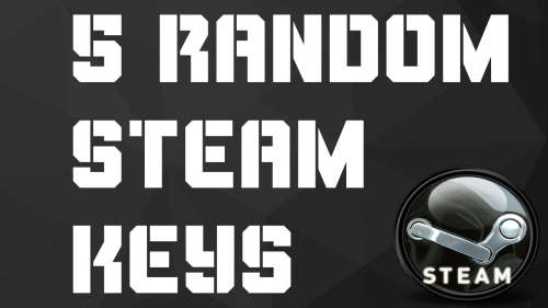 LOT OF 5 RANDOM STEAM KEYS (PC GAMES) 24 HOUR DELIVERY WORLDWIDE NO DUPLICATES