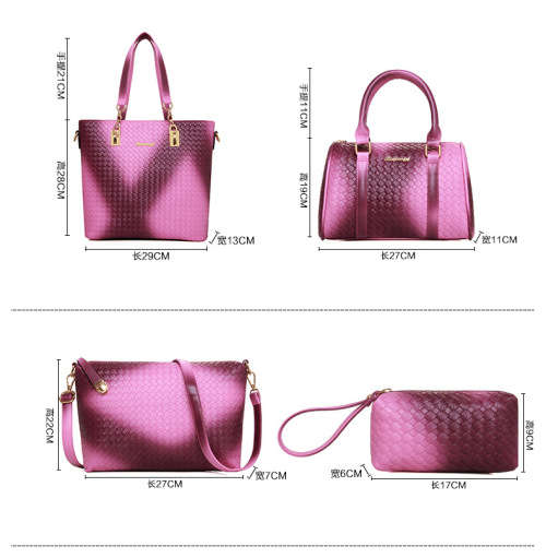 2017 New luxury PU leather handbag 6 piece set!!! Various Colours available