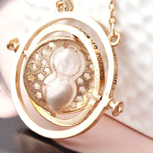 Harry potter Time Converter 360º Turner Hourglass Necklace**LOW  SNAP FRI SHIPPING SPECIAL**