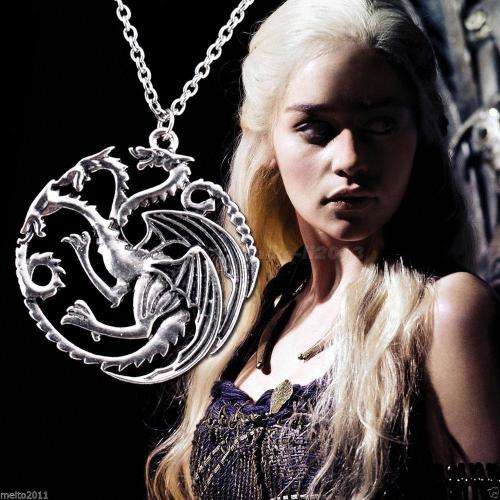 Game of thrones!! Targaryen emblem pendant and chain
