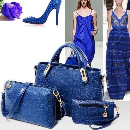2017 New luxury PU leather handbag 3 piece set!!! Various Colours available