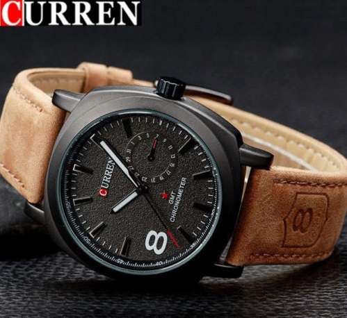 CURREN Men's Stainless Steel Military Sport watch