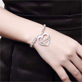 Silver guess  bracelet and pendant .. low  shipping special