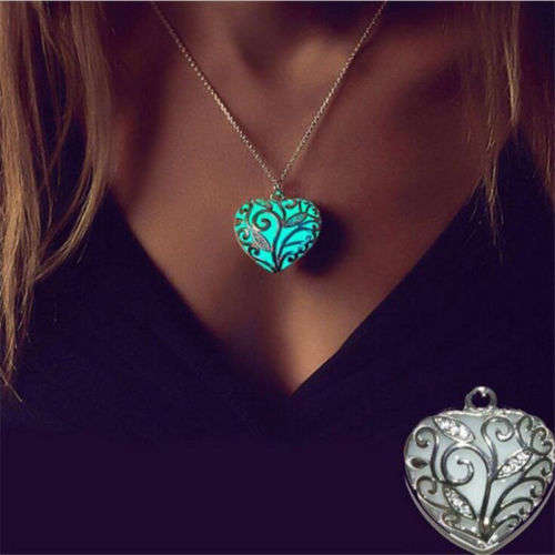 Unique Magical Fairy Glow in the Dark Pendant Locket & necklace  .. LOWEST SHIPPING