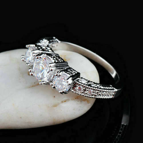 White Sapphire Ring   - low low  shipping-