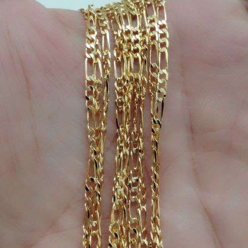 18K Gold filled 16" figaro chain