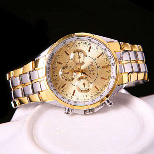 Stainless steel and gold mens luxury watch!! LIMITED OFFER