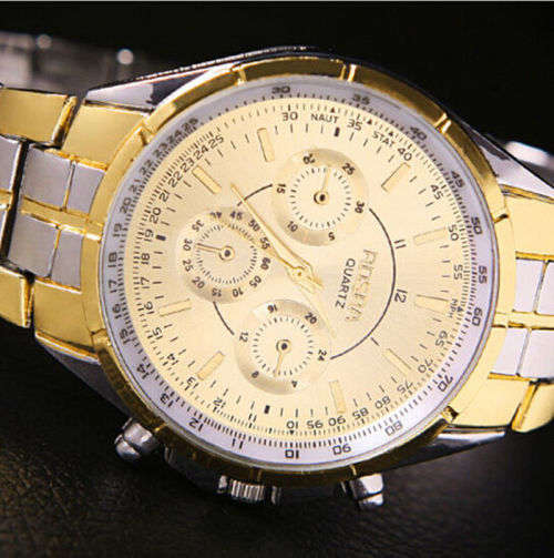 Stainless steel and gold mens luxury watch!! LIMITED OFFER