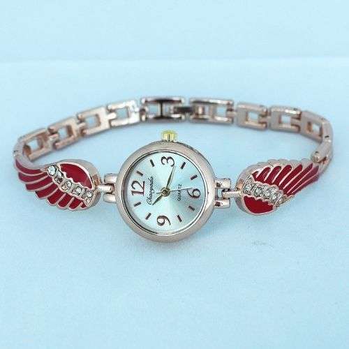 Angle wings bracelet watch red - *** LOCAL STOCK**