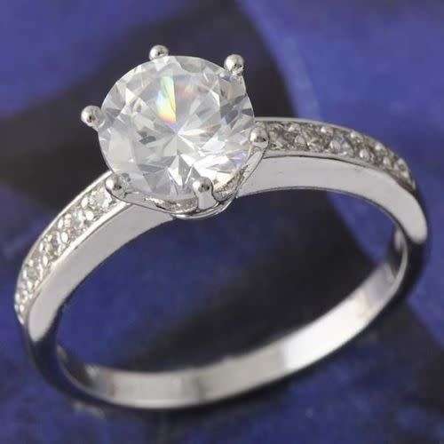 Fantastic!! CZ 18ct gold filled engagement  ring.. low shipping.local stock
